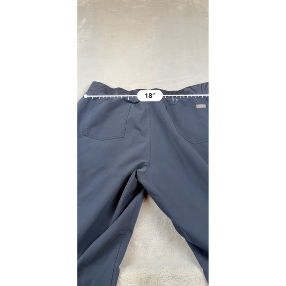 FIGS Technical Collection Scrub Jogger Pants XXL Charcoal Gray Pink Drawstring - Picture 7 of 9